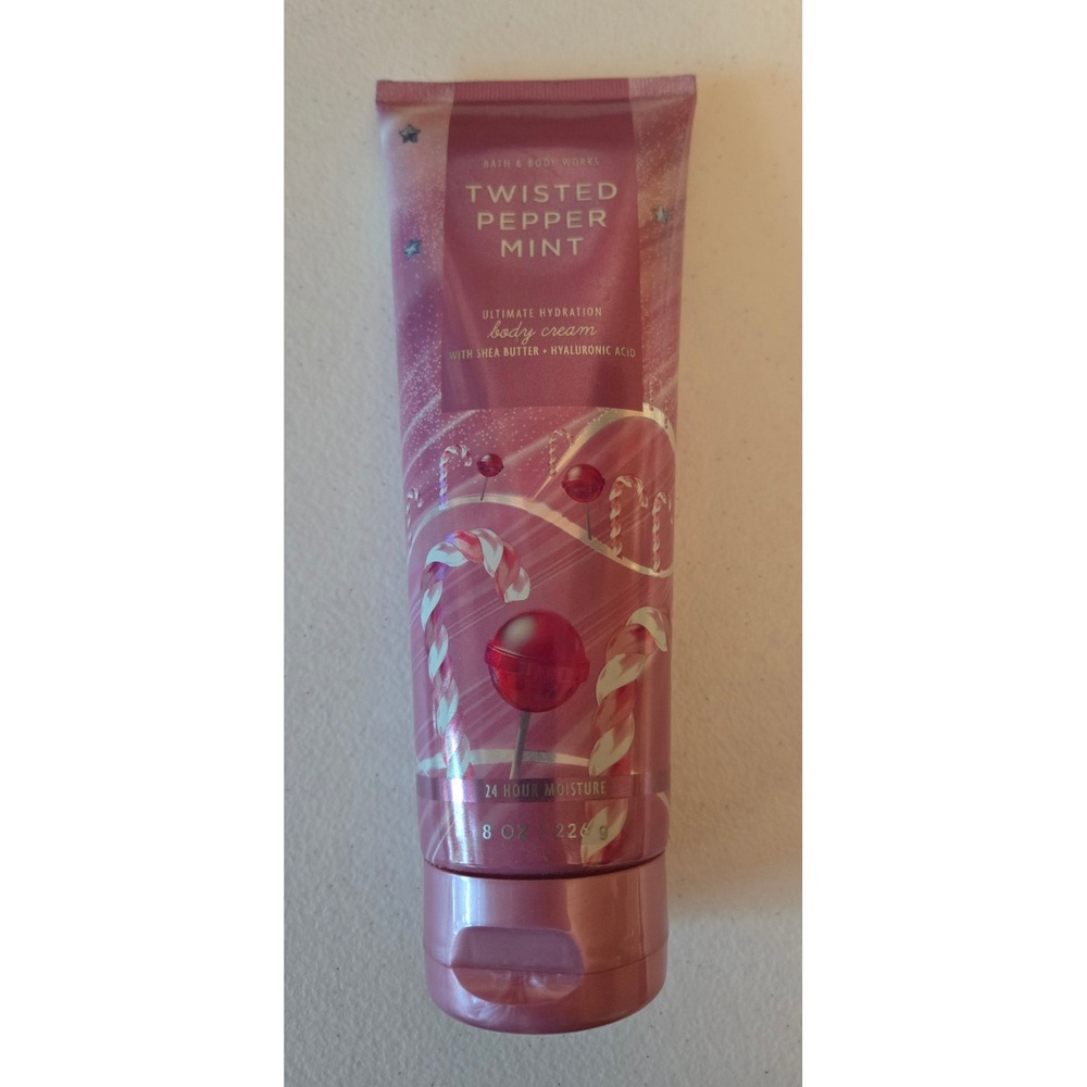 Bath Body Works‎ Twisted Pepper Mint Ultimate Hydration Body Cream 8oz